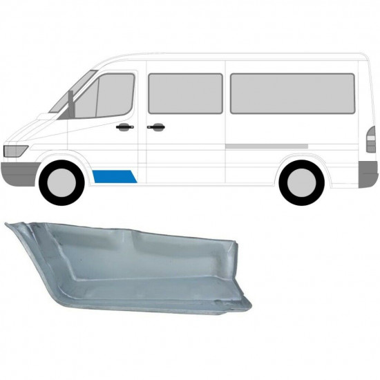 Bal első fellépő lemez hoz Mercedes Sprinter 1995-2006 / Bal+Jobb / Készlet 6266