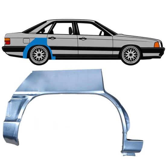 Hátsó sárvédő javító panel hoz Audi 100 C3 1982-1990 / Jobb 7607