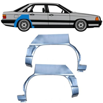 Hátsó sárvédő javító panel hoz Audi 100 C3 1982-1990 / Bal+Jobb / Készlet 9993