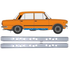 Belső küszöb javító panel hoz Fiat 125p 1968-1991 / Bal+Jobb / Készlet 12545
