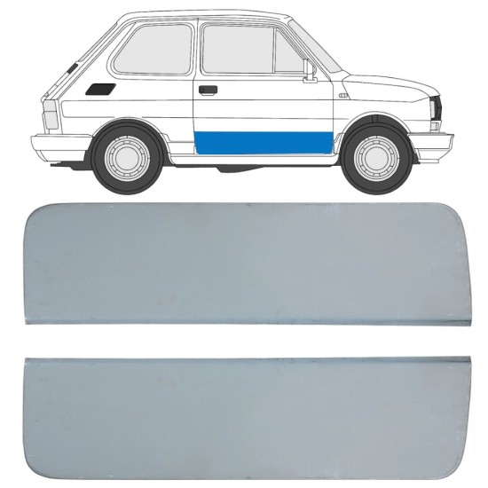 Ajtó javító panel hoz Fiat 126p 1972-2000 / Bal+Jobb / Készlet 17262