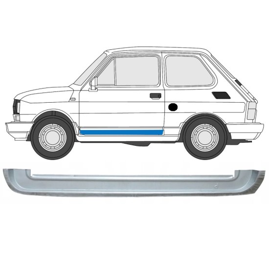 Belső első ajtó javító lemez hoz Fiat 126p 1972-2000 / Bal 17264