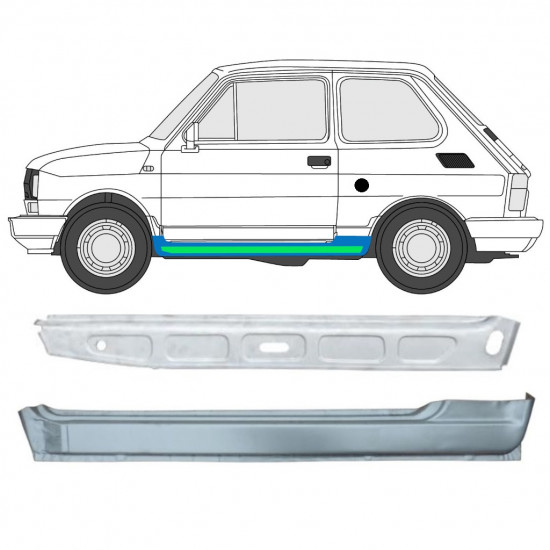 Belső és külső küszöb javító panel hoz Fiat 126p 1972-2000 / Bal 11717