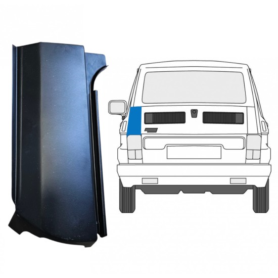 Hátsó sarok javító panel hoz Fiat 126p 1972-2000 / Bal 14960