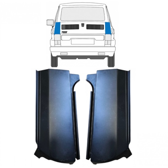 Hátsó sarok javító panel hoz Fiat 126p 1972-2000 / Bal+Jobb / Készlet 14961