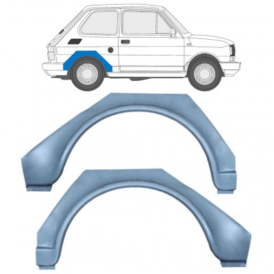 Hátsó sárvédő javító panel hoz Fiat 126p 1972-2000 / Bal+Jobb / Készlet 9527