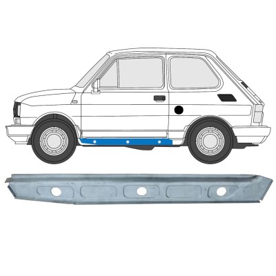 Belső küszöb javító panel hoz Fiat 126p 1972-2000 / Bal 15122