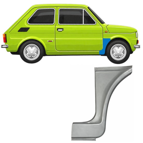 Első sárvédő javító panel hoz Fiat 126p 1972-1994 ST/FL / Jobb 11217