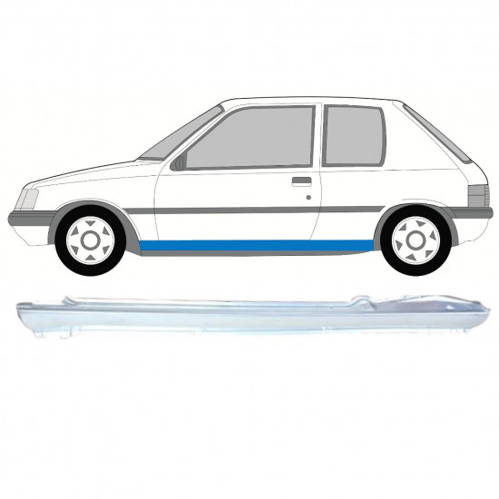 Küszöb javító panel hoz Peugeot 205 1983-1998 / Bal 7589