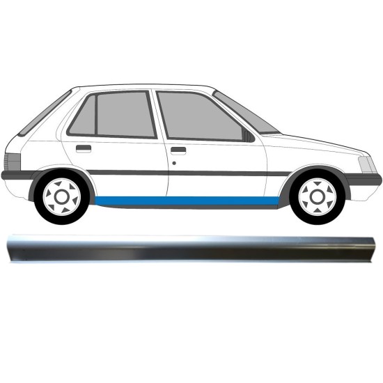 Alsó küszöb javító panel hoz Peugeot 205 1983-1998 / Bal = Jobb (szimmetrikus) 16057