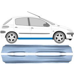 Teljes küszöb hoz Peugeot 206 206+ 1998-2012 / Bal+Jobb / Készlet 9247