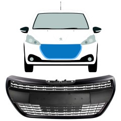 Fekete hűtőrács hoz Peugeot 208 2015-2019 ALLURE / Készlet 7537