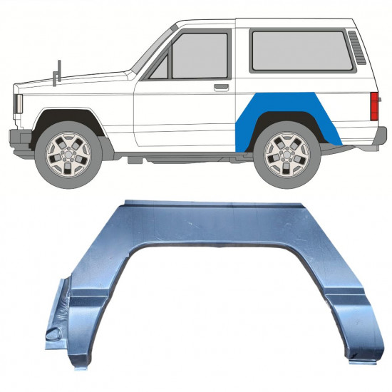 Hátsó sárvédő javító panel hoz Nissan Patrol 1979-1993 / Bal 9313