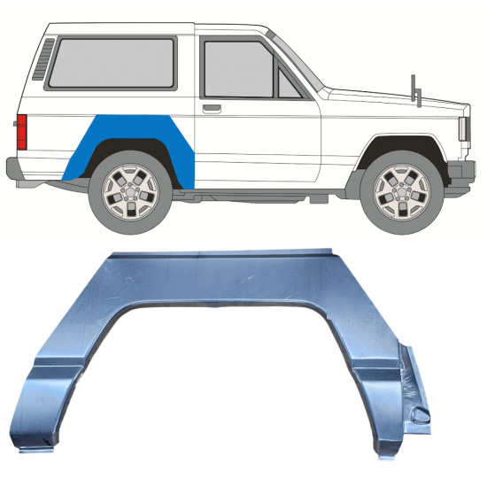 Hátsó sárvédő javító panel hoz Nissan Patrol 1979-1993 / Jobb 9312