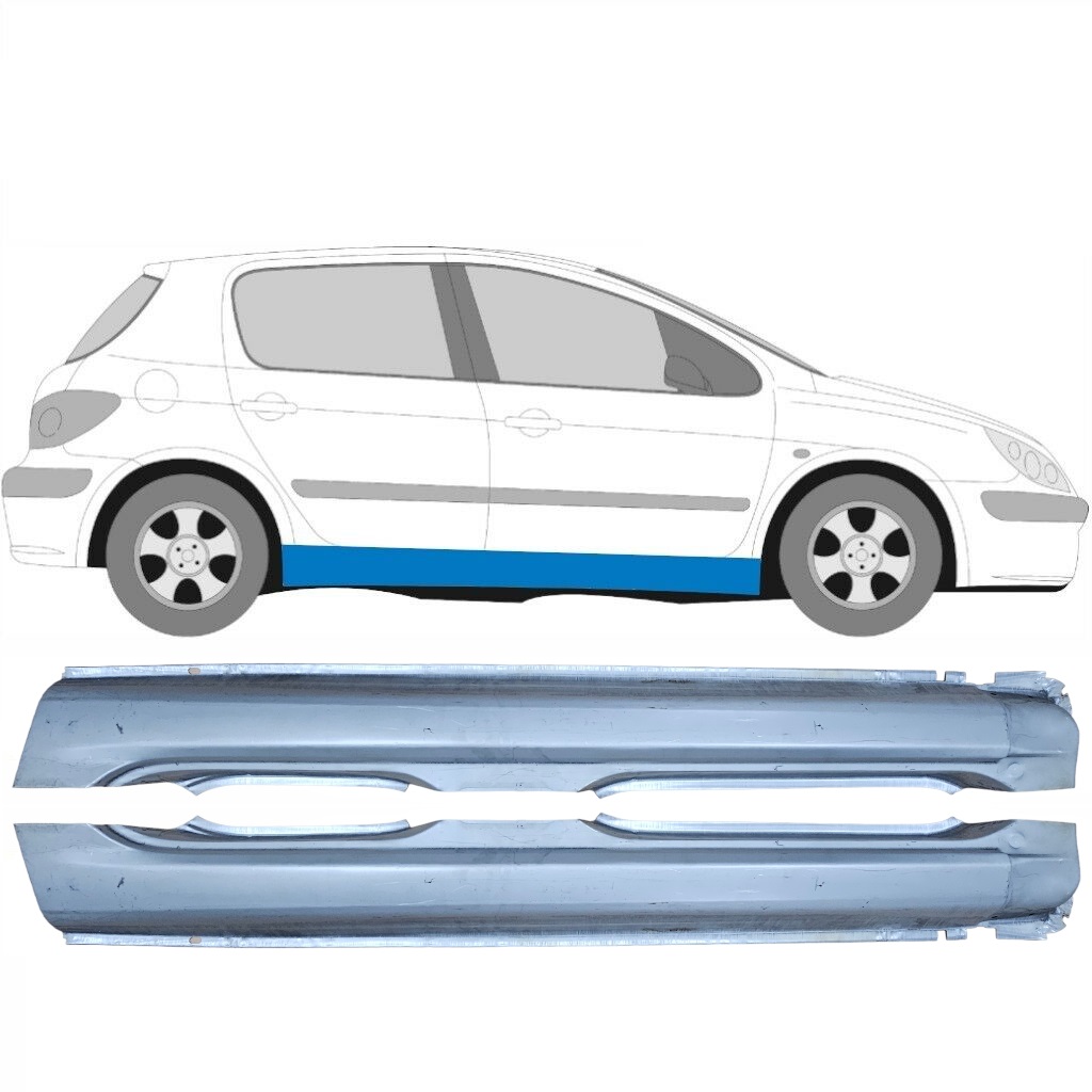 Teljes Küszöb Hoz Peugeot 307 2001-2008 / Bal+Jobb / Készlet 9246