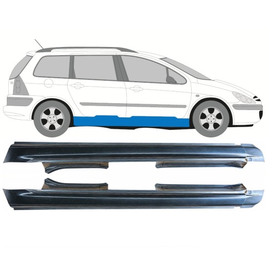 Teljes küszöb hoz Peugeot 307 2001-2008 / Bal+Jobb / COMBI / Készlet 16969