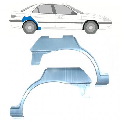 Hátsó sárvédő javító panel hoz Peugeot 406 1995-2005 / Bal+Jobb / Készlet 9338