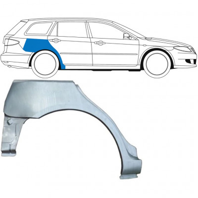 Hátsó sárvédő javító panel hoz Mazda 6 2002-2008 / Jobb / COMBI 6133