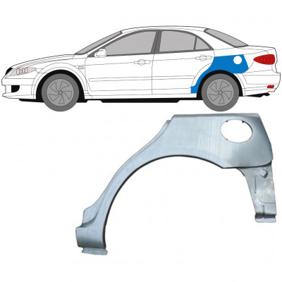 Hátsó sárvédő javító panel hoz Mazda 6 2002-2008 / Bal / HATCHBACK 6136