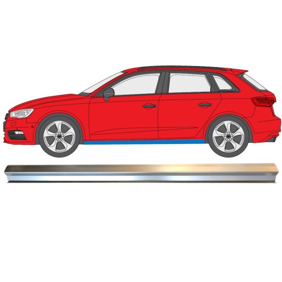 Alsó küszöb javító panel hoz Audi A3 8V 2012-2020 / Bal 14993