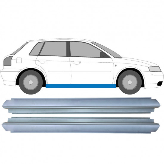 Küszöb javító panel hoz Audi A3 8L 1996-2003 / Bal = Jobb (szimmetrikus) / Készlet 10398