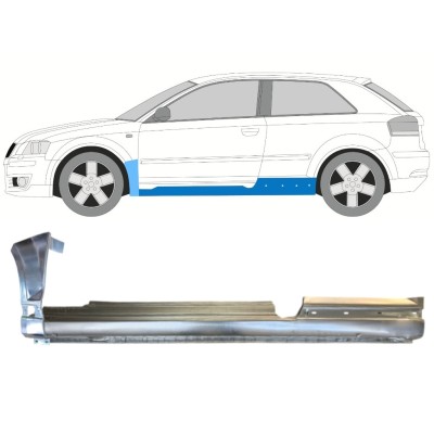 Teljes küszöb és első sárvédő javító panel hoz Audi A3 8P 2003-2012 / Bal / Készlet 14707