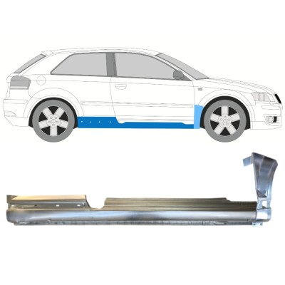 Teljes küszöb és első sárvédő javító panel hoz Audi A3 8P 2003-2012 / Jobb / Készlet 14706
