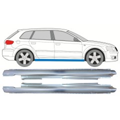 Teljes küszöb hoz Audi A3 8P 2003-2012 / Bal+Jobb / Készlet 9999