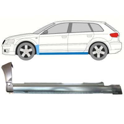 Küszöb és első sárvédő javító panel hoz Audi A3 8P 2003-2012 / Bal 11148
