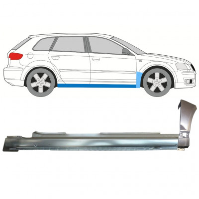 Küszöb és első sárvédő javító panel hoz Audi A3 8P 2003-2012 / Jobb 11147