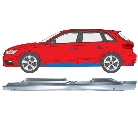 Teljes küszöb hoz Audi A3 8V 2012-2020 / Bal / HATCHBACK 17284