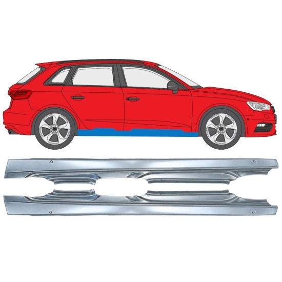 Teljes küszöb hoz Audi A3 8V 2012-2020 / Bal+Jobb / HATCHBACK / Készlet 17285