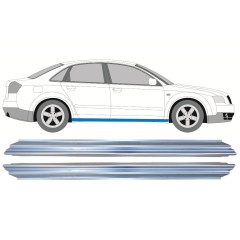 Küszöb javító panel hoz Audi A4 B6 2000-2004 / Bal = Jobb (szimmetrikus) / Készlet 9759