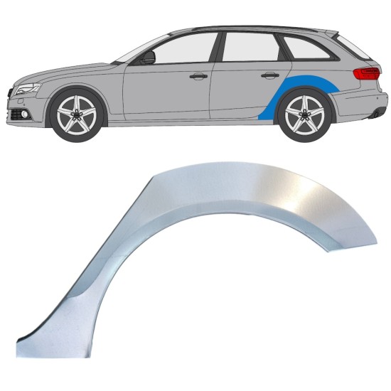 Hátsó sárvédő javító panel hoz Audi A4 B8 2007-2016 / Bal 16323