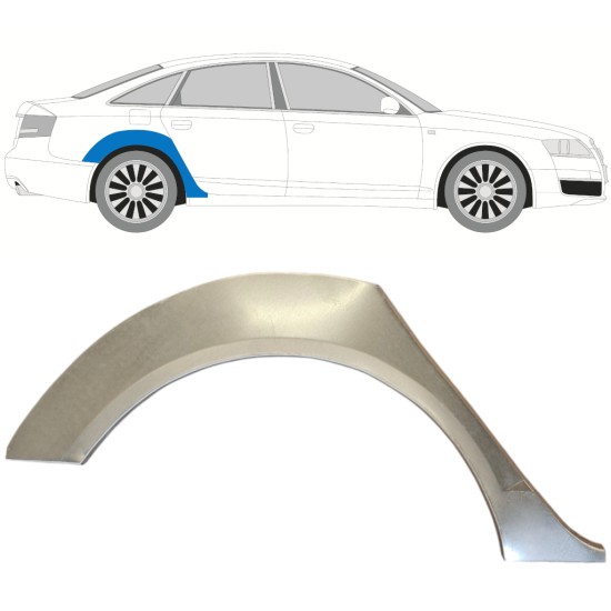 Hátsó sárvédő javító panel hoz Audi A6 C6 2004-2010 / Jobb 14741