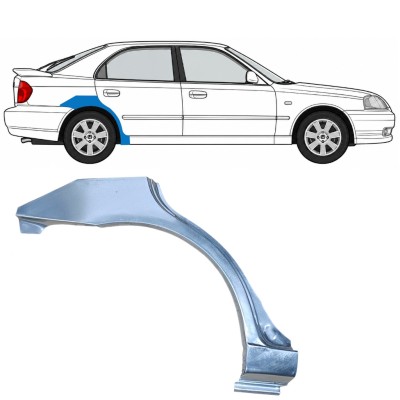 Hátsó sárvédő javító panel hoz Hyundai Accent 2000-2006 / Jobb 7593