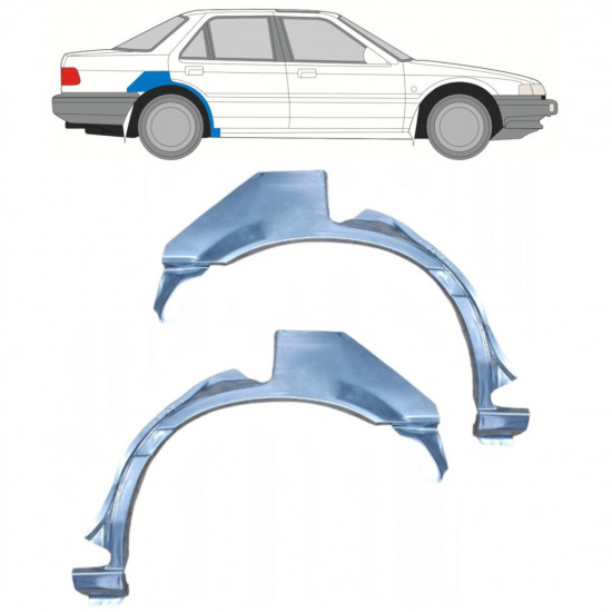 Hátsó sárvédő javító panel hoz Honda Accord 1985-1989 / Bal+Jobb / Készlet 9880