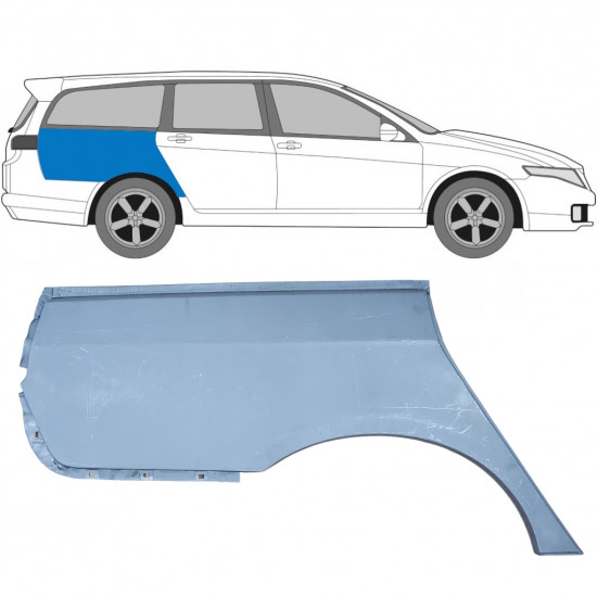 Hátsó sárvédő javító panel