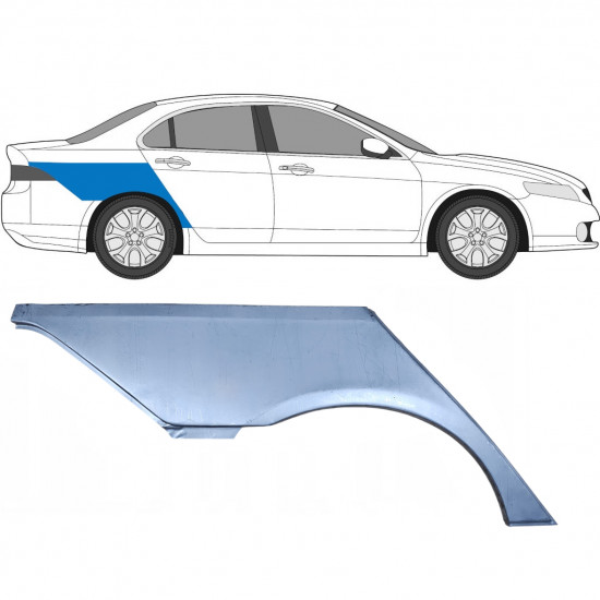 Hátsó sárvédő javító panel hoz Honda Accord 2002-2008  / Jobb / SEDAN 5249
