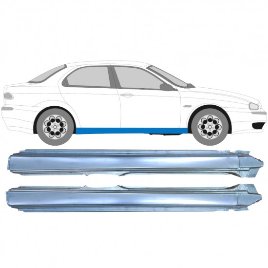 Teljes küszöb hoz Alfa Romeo 156 1997-2005 / Bal+Jobb / Készlet 9412