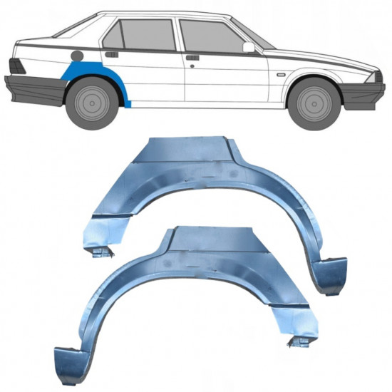 Hátsó sárvédő javító panel hoz Alfa Romeo 75 1985-1992 / Bal+Jobb / Készlet 10440