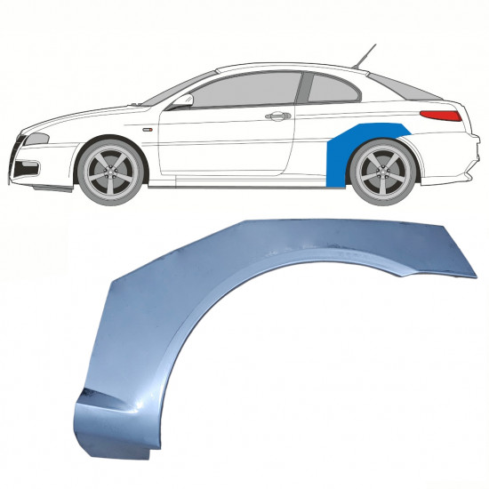 Hátsó sárvédő javító panel hoz Alfa Romeo Gt 2003-2010 / Bal 8694