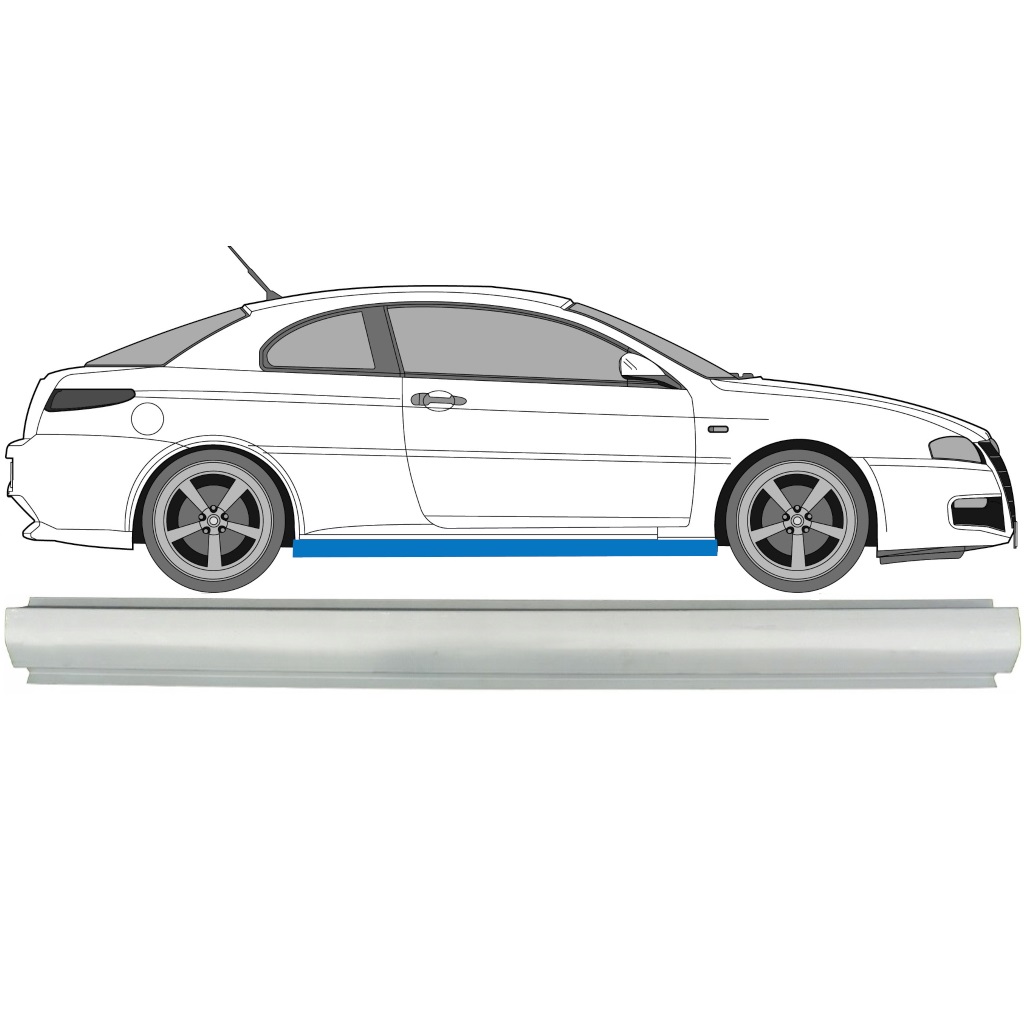 Küszöb Javító Panel Hoz Alfa Romeo Gt 2003-2010 / Bal = Jobb (Szimmetrikus) 7174