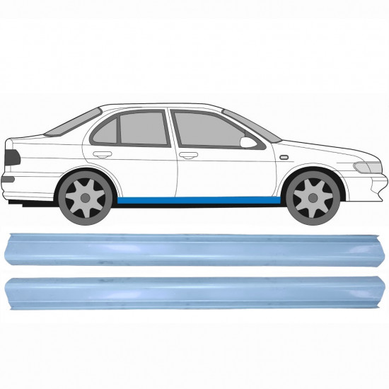 Küszöb javító panel hoz Nissan Almera 1995-1999 / Bal = Jobb (szimmetrikus) / Készlet 10568