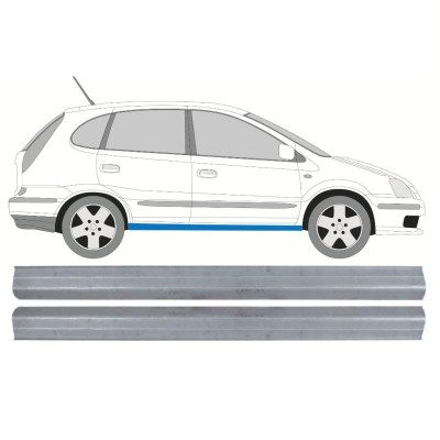 Küszöb javító panel hoz Nissan Almera Tino 2000-2006 / Bal = Jobb (szimmetrikus) / Készlet 10649