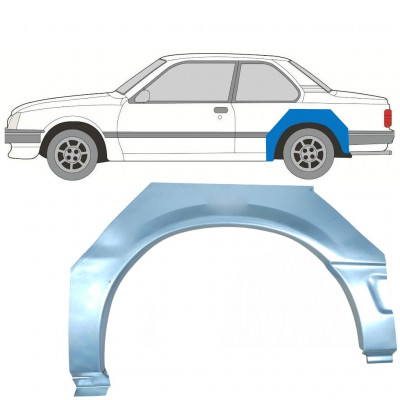 Hátsó sárvédő javító panel hoz Opel Ascona C / Vauxhall Cavalier 1981-1988 / Bal 7290