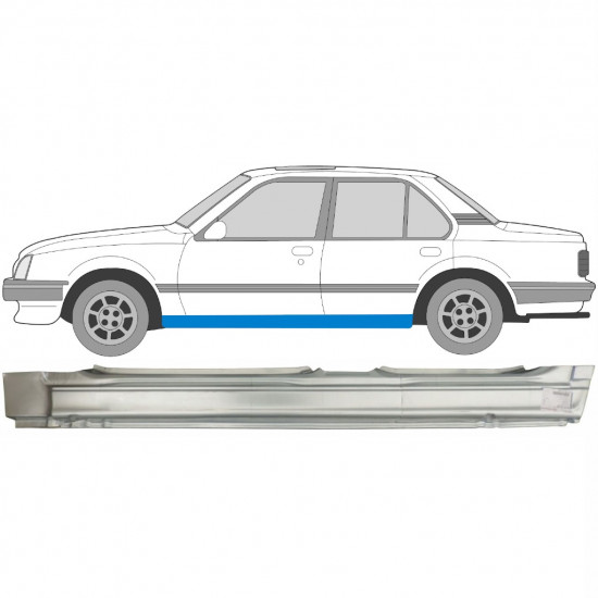 Küszöb javító panel hoz Opel Ascona / V Cavalier 1981-1988 / Bal 6918