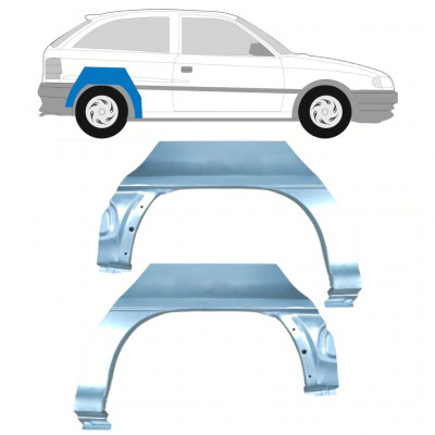 Hátsó sárvédő javító panel hoz Opel Astra 1991-2002 / Bal+Jobb / Készlet 9680