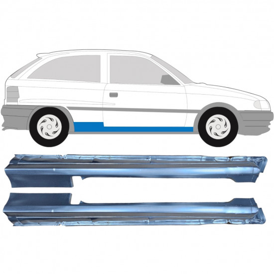 Küszöb javító panel hoz Opel Astra 1991-2002 / Bal+Jobb / Készlet 9448