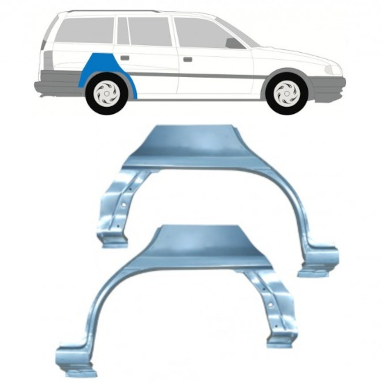 Hátsó sárvédő javító panel hoz Opel Astra 1991-2002 / Bal+Jobb / COMBI / Készlet 9685